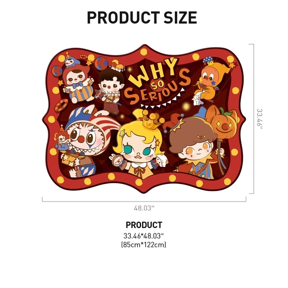 Limited Edition RARE POP MART Why So Serious Blanket With Pumpkin Storage Bag - Picture 2 of 4